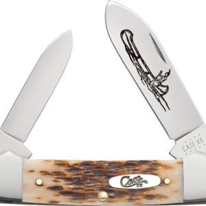 CASE KNIVES AMBER BONE PEACH