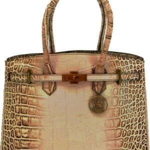 CAMELEON S&W CROC HANDBAG
