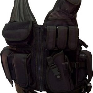 RED ROCK CROSS DRAW VEST BLACK