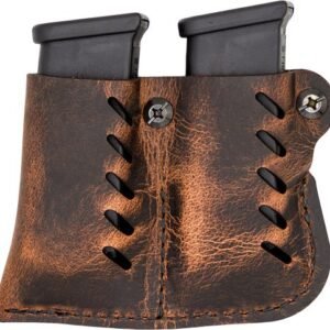 VERSACARRY LEATHER DBL MAG PCH
