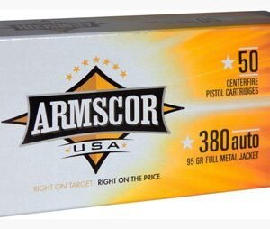 ARMSCOR 380 ACP 95GR FMJ