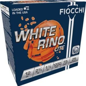 FIOCCHI WHITE RINO 12GA 2.75"