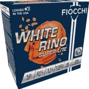 FIOCCHI WHITE RINO 12GA 2.75"