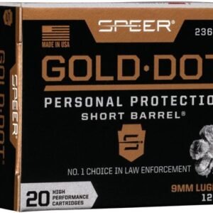 SPEER GOLD DOT SHORT BBL 9MM