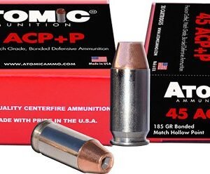 ATOMIC 45 ACP +P 185GR BONDED