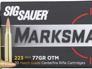 SIG AMMO 223 REM 77GR OPEN TIP