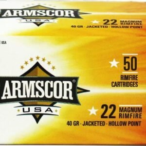 ARMSCOR 22WMR 40GR JHP 1875FPS