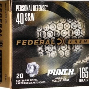 FEDERAL PUNCH 40 SW 165GR JHP